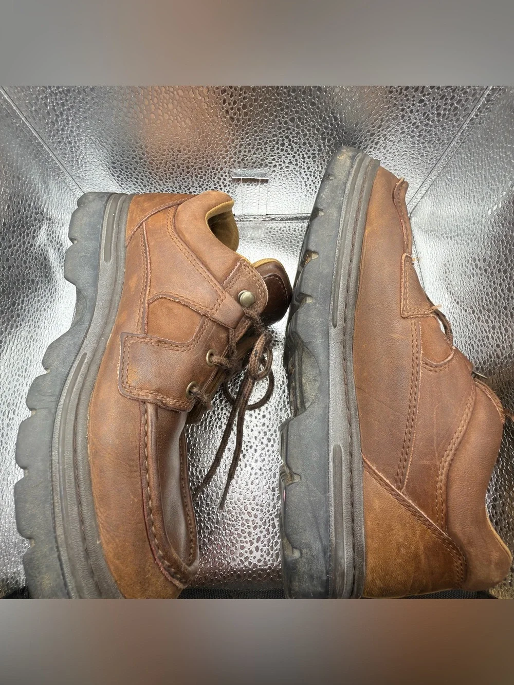 Timberland Brown Leather Lace-Up heritage boots